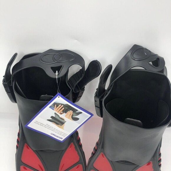 Capas Snorkel Fins Swim Fins Open Heel Swimming Flippers Size S/M - Picture 10 of 12